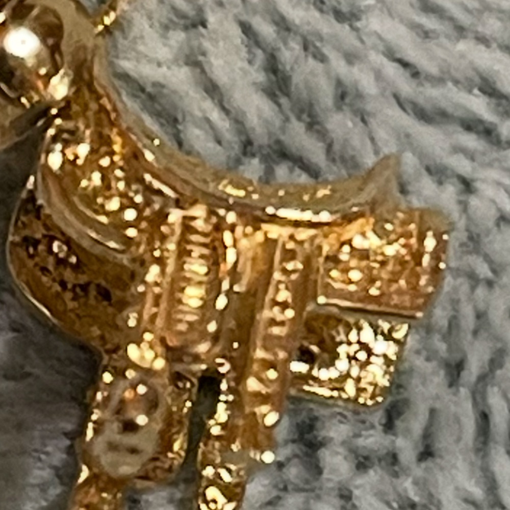 14K Gold Horse Saddle Charm-1.8g